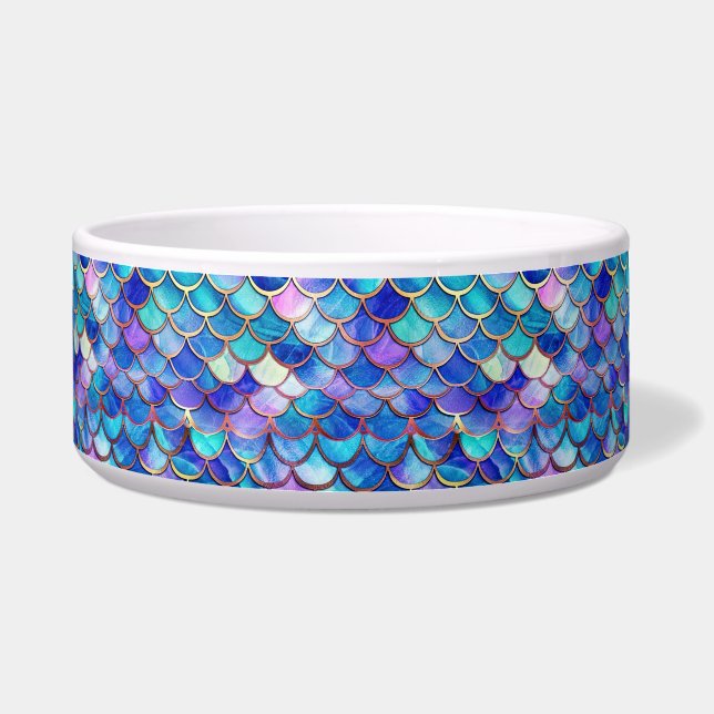 人魚ステンドグラス ボウル (正面)