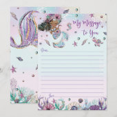 人魚タイムカプセルメッセージ　あなたへ　ブランクカード 招待状 (正面/裏面)