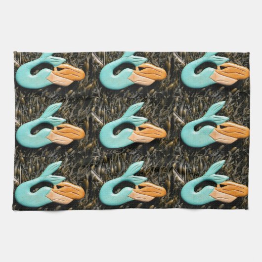 人魚タオル キッチンタオル (横)