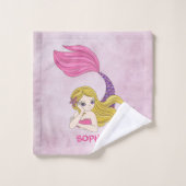 人魚デザインバスタオルセット バスタオルセット (ウォッシュタオル)