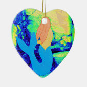 人魚デザイン セラミックオーナメント (右)