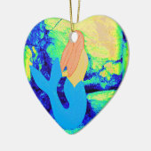 人魚デザイン セラミックオーナメント (左)