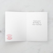 人魚ハッピーバースデーカード カード (内部)