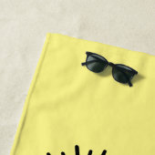 人魚パーソナライズされたになって波を立てる ビーチタオル (インサイチュ)