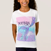人魚パーソナライズされたの尻尾Tシャツ Tシャツ (正面)