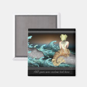 人魚パーソナライズされた磁石 マグネット (正面/裏面)