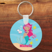 人魚パーソナライズされた キーホルダー (正面)