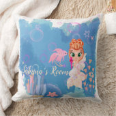 人魚パーソナライズされた クッション (ブランケット)