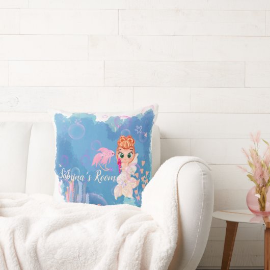 人魚パーソナライズされた クッション (ソファ)