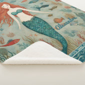 人魚パーソナライズされた シェルパブランケット (3/4)