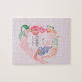 人魚パーソナライズされた ジグソーパズル (横)