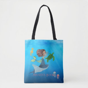 人魚パーソナライズされた トートバッグ