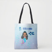 人魚パーソナライズされた トートバッグ (正面)