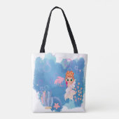 人魚パーソナライズされた トートバッグ (裏面)