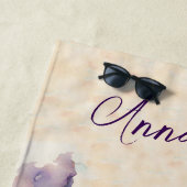 人魚パーソナライズされた ビーチタオル (インサイチュ)