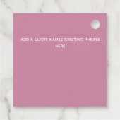 人魚パーソナライズされた フェイバータグ (裏面)