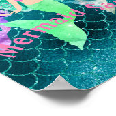 人魚パーソナライズされた ポスター (角)