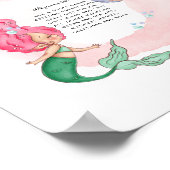 人魚パーソナライズされた ポスター (角)