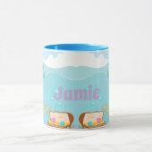 人魚パーソナライズされた マグカップ (中央)