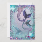 人魚パーティーの招待状 招待状 (裏面)