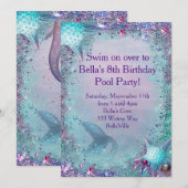 人魚パーティーの招待状 招待状 (正面/裏面)