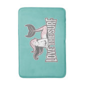 人魚パーティーブルーバスマット バスマット (正面縦)