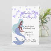 人魚パーティー招待状（女の子向け） セーブザデート (スタンド正面)