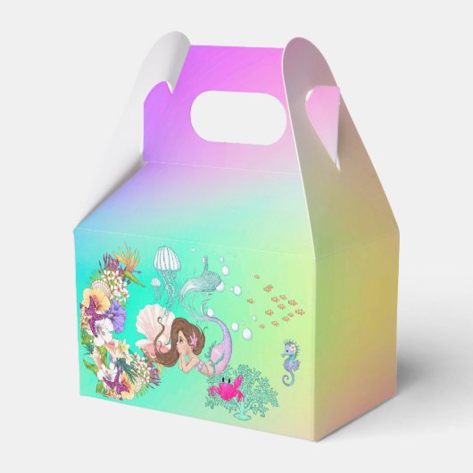 人魚ピンクかわいいヒトデ フェイバーボックス (裏面サイド)