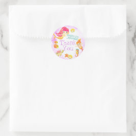 人魚ピンク ラウンドシール