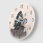 人魚ファンタジー神話 ラージ壁時計 (傾斜)