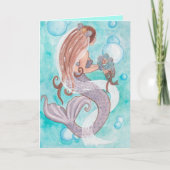 人魚ブライダルシャワーカード カード (正面)