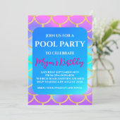 人魚プールパーティーの招待状 招待状 (スタンド正面)