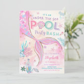 人魚プールパーティーの招待状 招待状 (スタンド正面)