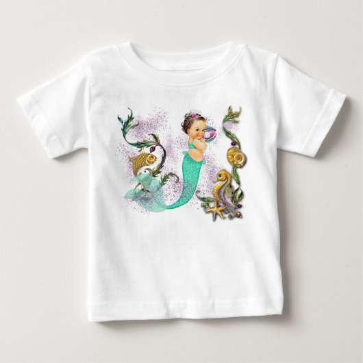 人魚ベイビー ベビーTシャツ (正面)