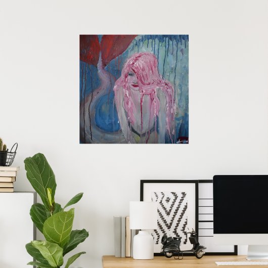 人魚ポスター ポスター (ホームオフィス)