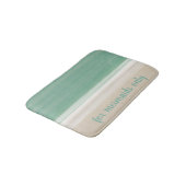 人魚モダンの海ビーチ バスマット (アングル)