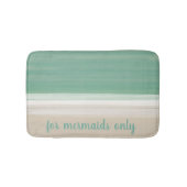 人魚モダンの海ビーチ バスマット (正面)