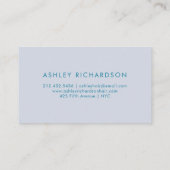 人魚モダン姫|エレガントティール（緑がかった色） 名刺 (裏面)