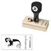 人魚モダン ラバースタンプ (押印)