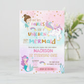 人魚ユニコーン妖精の招待 招待状 (スタンド正面)