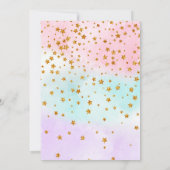 人魚ユニコーン妖精の招待 招待状 (裏面)