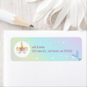 人魚ユニコーン差出人住所ラベル ラベル (インサイチュ)