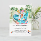 人魚ユニコーン |プールパーティの招待状 招待状 (スタンド正面)