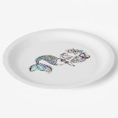 人魚ユニコーン ペーパープレート (アングル)