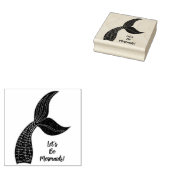 人魚信じの ラバースタンプ (押印)