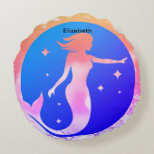 人魚切り出し ラウンドクッション (裏面)