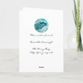 「人魚剣」のブランクの挨拶状 カード (裏面)