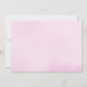 人魚及びユニコーンは金ゴールドのティール(緑がかった色)の誕生日の写真を飾ります 招待状 (裏面)