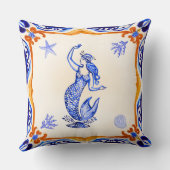 人魚地中海の クッション (裏面)