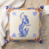 人魚地中海の クッション (ブランケット)